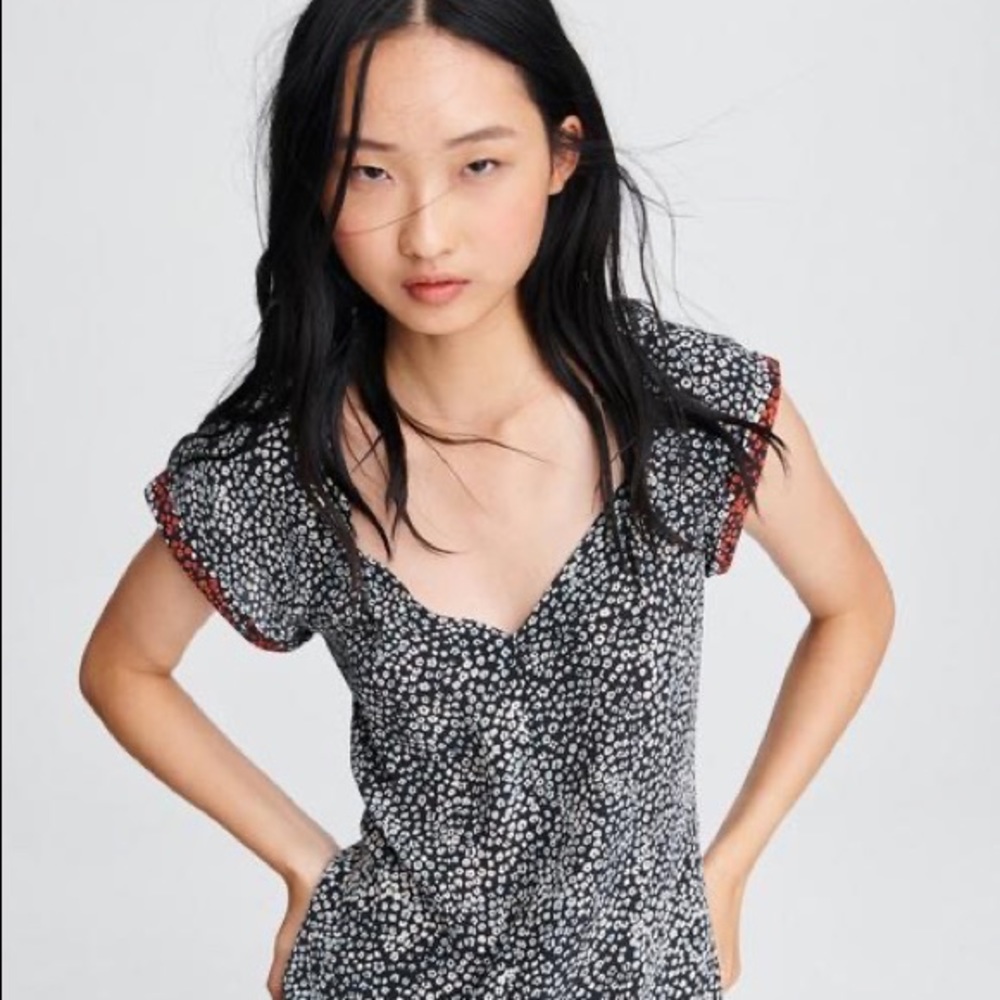 Rag & Bone Danise Silk Top